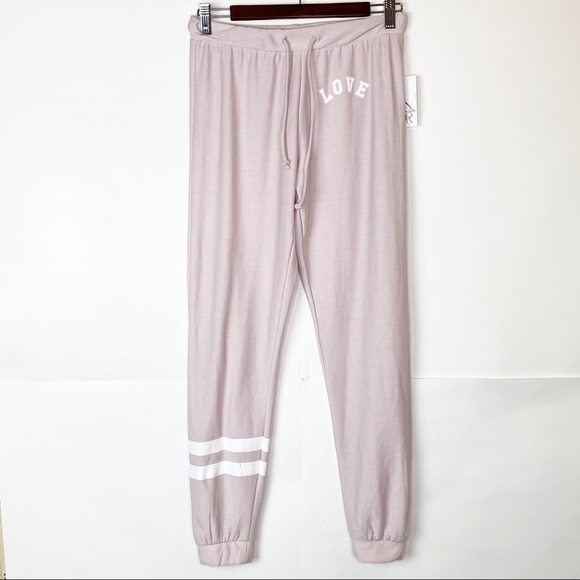 NWOT Chaser Blush Pink Love Joggers Lounge Set - Picture 4 of 16